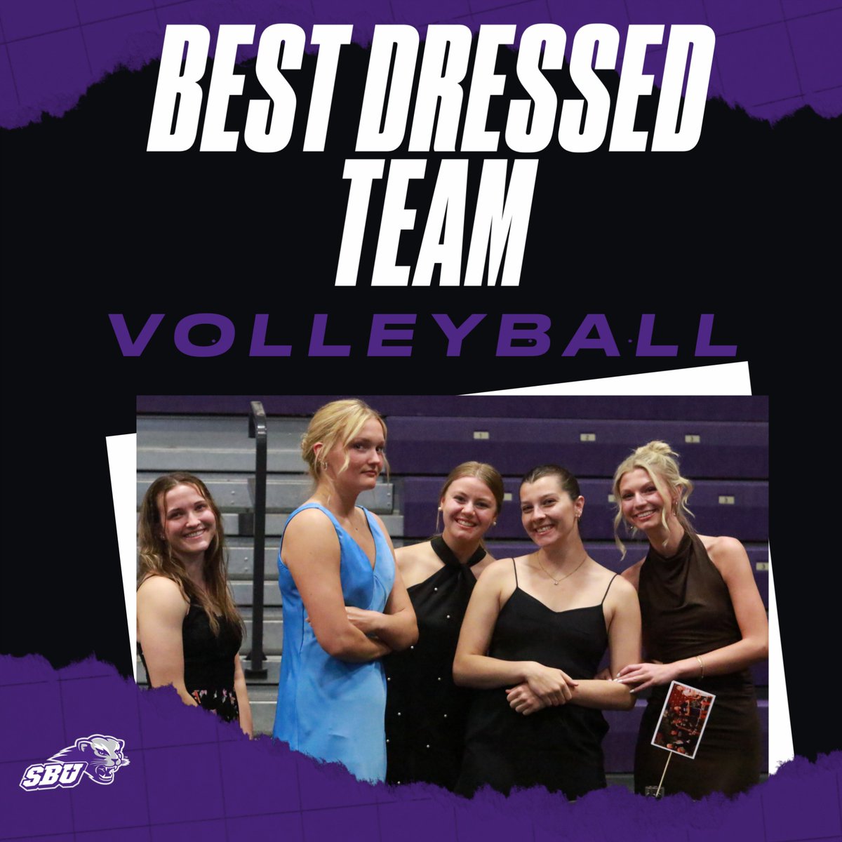 ‼️BEST DRESSED AWARD‼️ Congratulations to Bearcat Volleyball on winning 2024 Purple Carpet Premiere Best Dressed Team Award!! #RollCats #CatTown @SBUVB