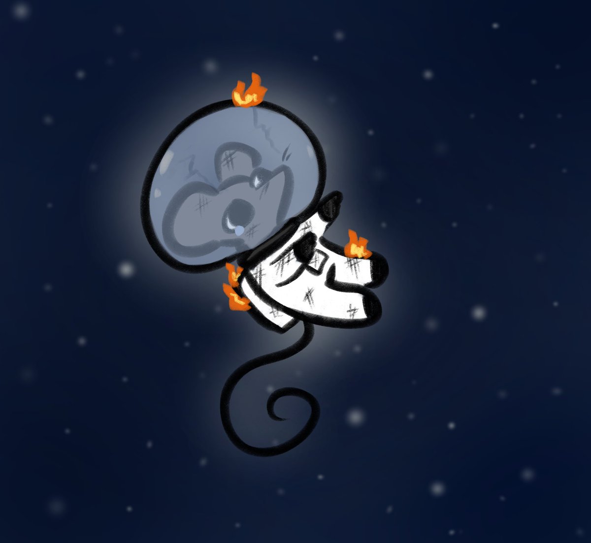 JustMsMonet's tweet photo. Crispy the rat in space ๐๐ #rat #doodle #spacerat https://t.co/V0eSFIRJTA
