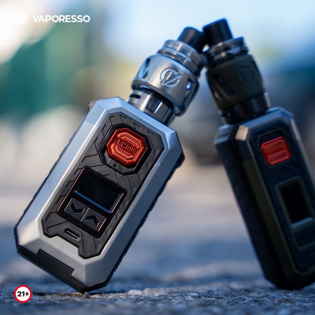 The ARMOUR MAX kit offers you an aerial vape, with a maximum power of 220 watts and an 8ml iTank 2 clearomizer. Compatib