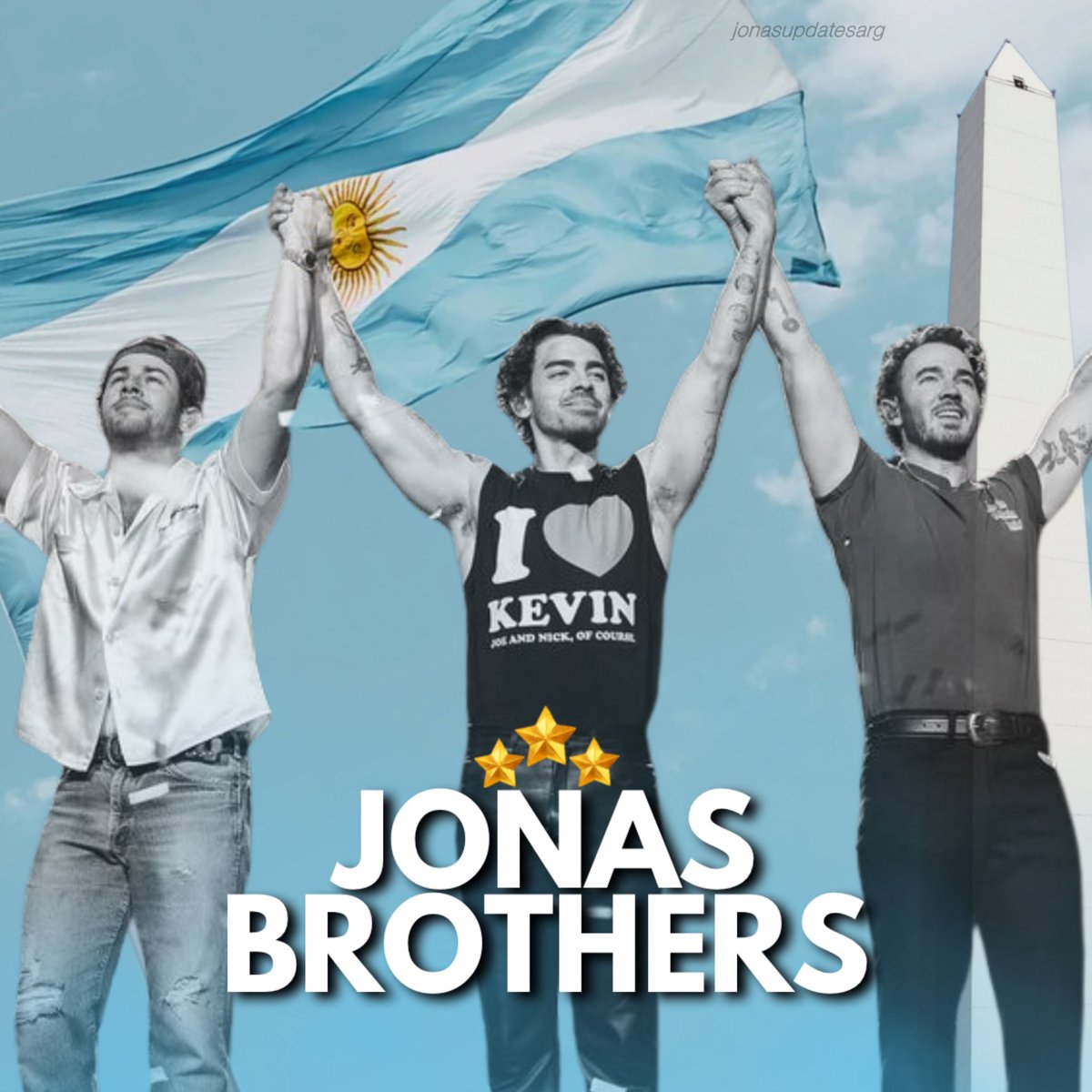 🇦🇷 ¡¡¡ES HOY!!! 🇦🇷 Ya no hay más “days left”, ya no hay más cuenta regresiva, ya no hay más nada. Llegó el día. Es hora de disfrutar esto que por tanto tiempo estuvimos esperando. ¡HOY LOS JONAS TOCAN EN ARGENTINA! ⭐️⭐️⭐️ #jonasbrothers #jonasenargentina #thetourbuenosaires