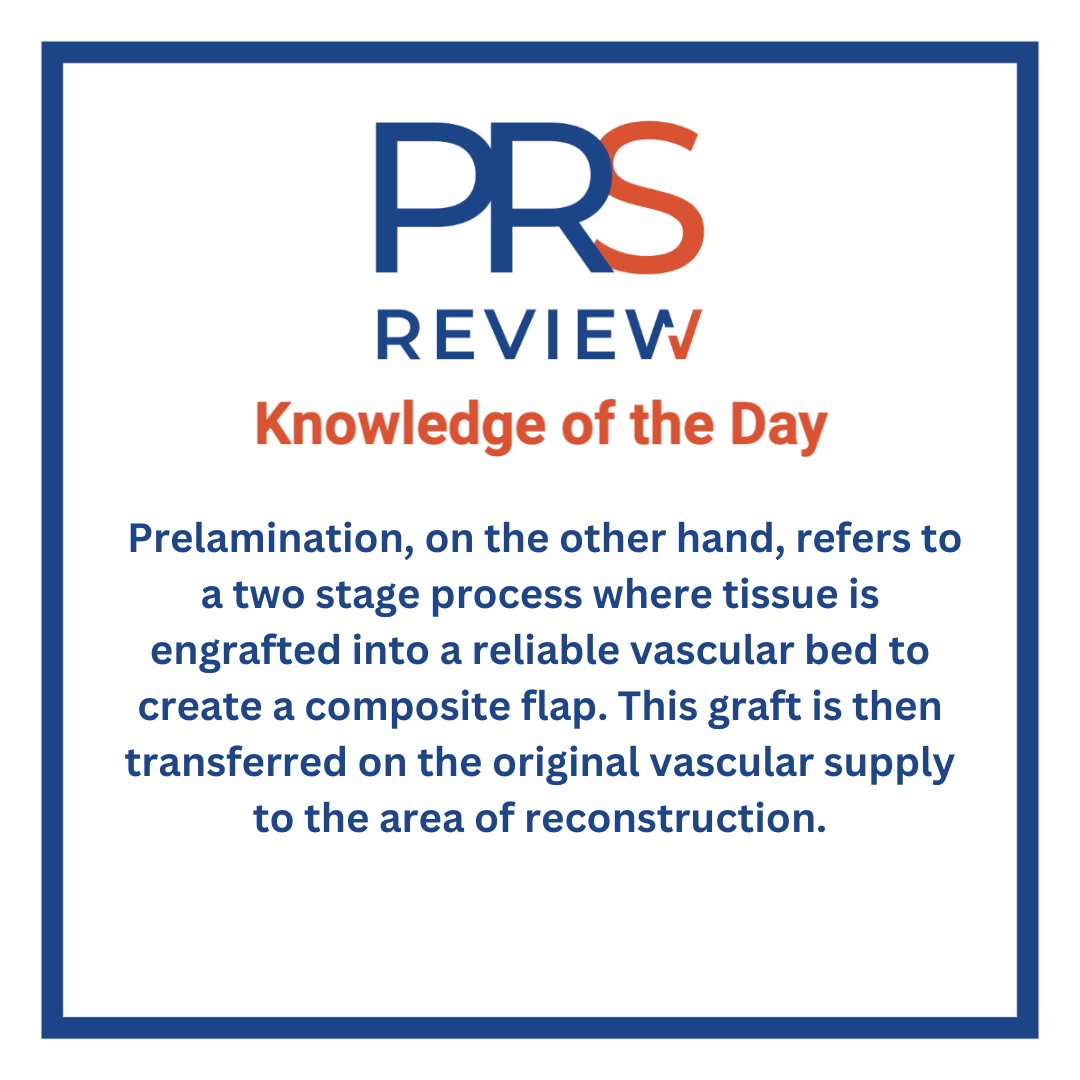 Prelamination and prefabrication

#prsreview #prelamination #prefabrication #flapsurgery #microsurgery #plasticsurgery #reconstructivesurgery #surgicaleducation #medicaleducation #meded #plasticsurgeryresidency #plasticsurgeryfellowship #plasticsurgeon #surgery