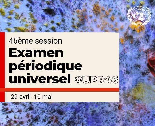 L’Examen périodique universel (EPU) est un processus unique en son genre.

Il consiste à passer en revue les réalisations de l’ensemble des Etats membres de l’ONU dans le domaine des #DroitsDelHomme.

L'#UPR46 se réunit à l'ONUGeneve le 29 avril prochain. Restez à l'écoute !