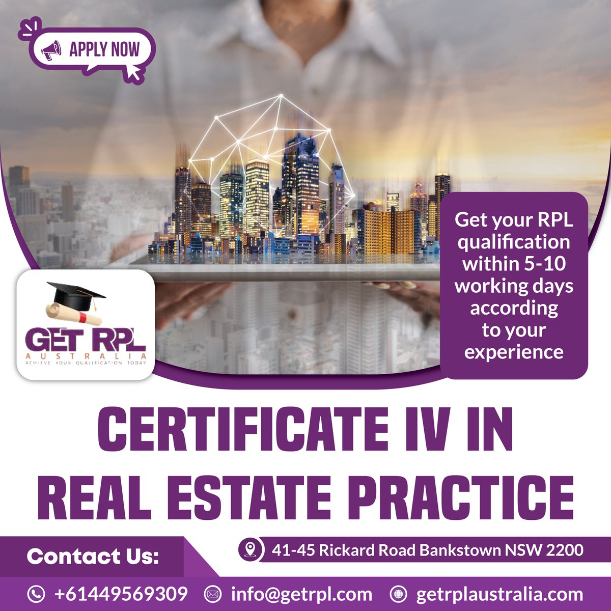 📷 Ready to kickstart your career in real estate? 📷 Our Certificate IV in Real Estate Practice is the perfect stepping stone! Gain essential skills and knowledge to excel in the dynamic world of property. Enroll now
Call:  0449 569 309
#Australia #Sydney #AnzacDay #realstate