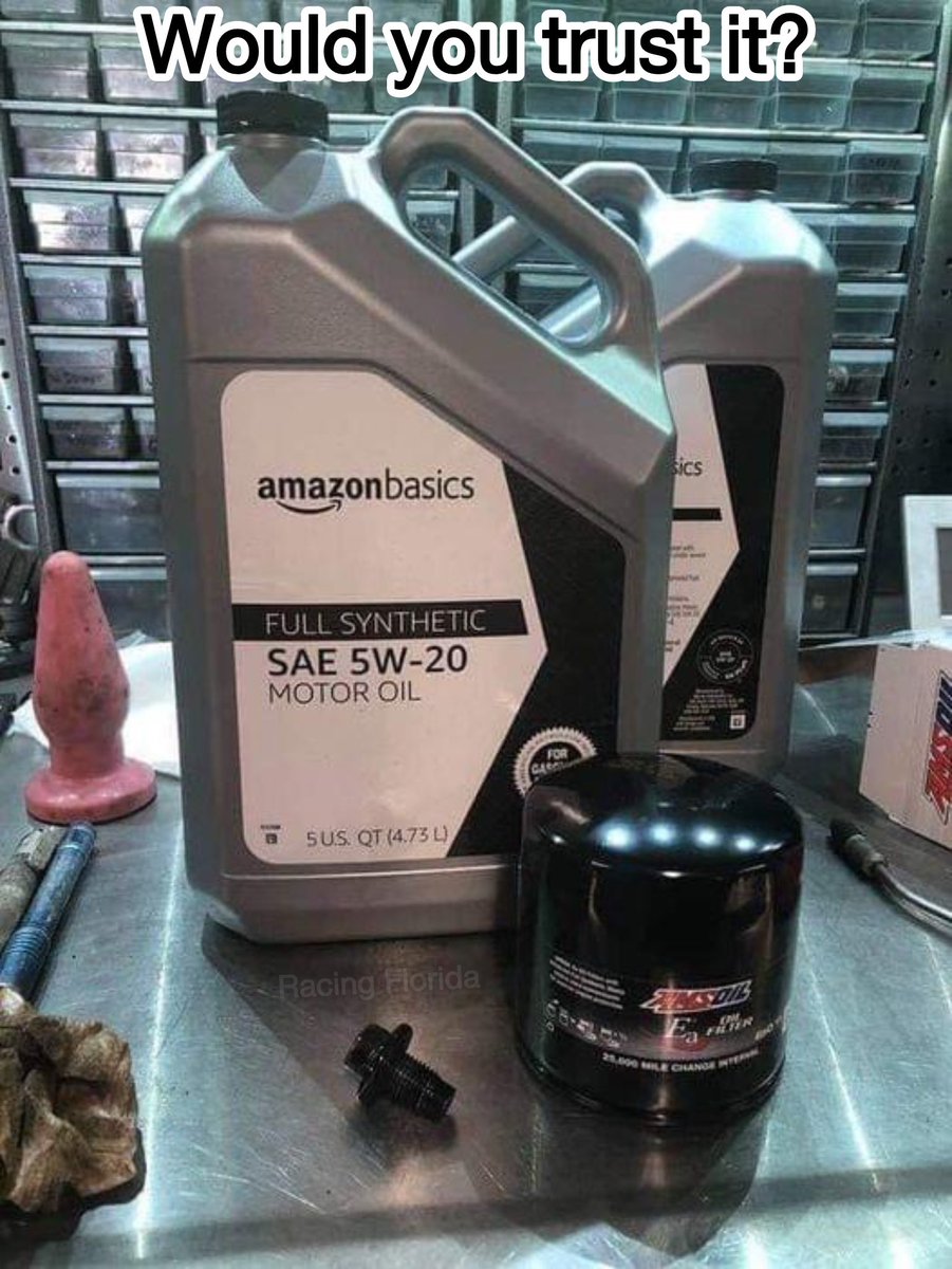 Prime oil change

#oilchange #amazon #prime #amazonbasics #mechanic #mechaniclife #cargarage #buttpluglife #racingflorida #carlifestyle #carculture #cars #carporn #carenthusiast #digracing #rollracing #rollraces #rollrace #40roll #60roll #runthatshit #fastcars #gapplebees