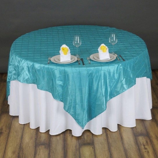 72'X72' Turquoise Pintuck Taffeta Square Table Overlay $7.69😊😊😊（PS:If necessary, contact by private message） #TwitterTakeover #TwitterGate #TwitterOFF  #shopping #shoppingqueen #shoppingonline #TableOverlay
sportscroft.com/table-overlays…