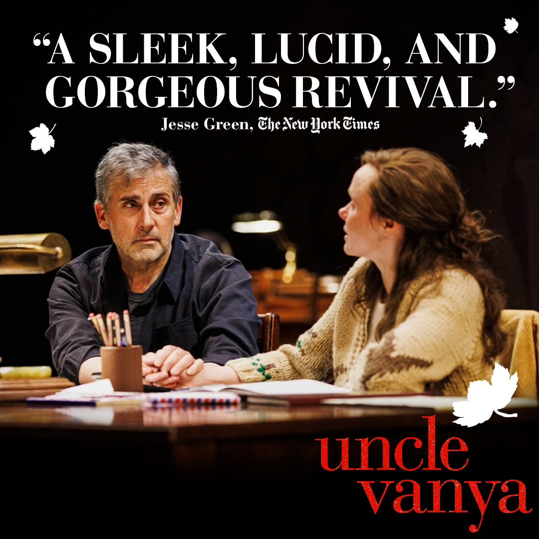 The revival of Chekhov’s UNCLE VANYA is now open on Broadway at the Vivian Beaumont Theater. #VanyaBway