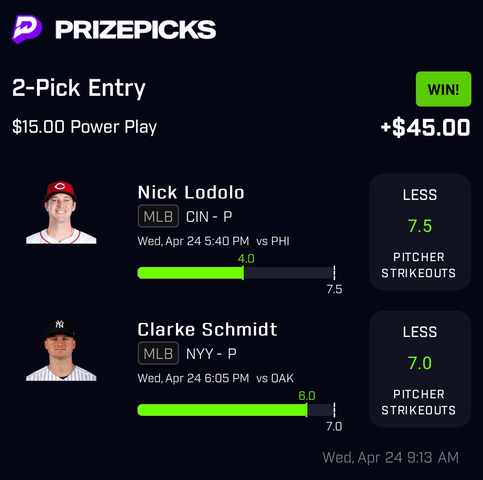 thedfsshark's tweet image. Don’t sleep on MLB ⚾️ Been Cashing in lately in the premium! 

#prizepicks #prizepicksmlb #dfs 

Check it out ⬇️⬇️⬇️

whop.com/thedfsshark/