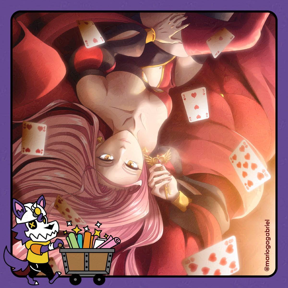 MarioGaGabriel's tweet photo. The Queen of Hearts and Cherry Hunt prints are now available.

https://t.co/MMWc067p0Y https://t.co/7mvSGGRrgy