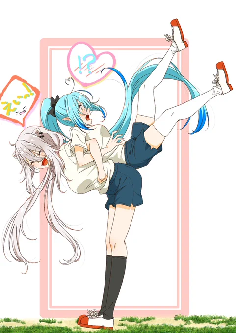 んおぎだあああああああ今日もがんばる今日は!ししらみてぇてぇな再掲絵!!!! 