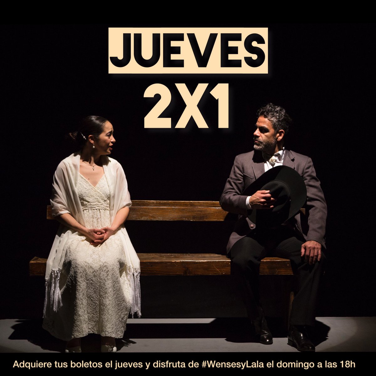 🚨2x1 #WensesyLala🚨 ¡Ahora sí! El plan perfecto para el domingo es apapacharse el corazón y a mitad de precio. Sólo compra tus boletos este jueves para asistir el fin de semana 🎟️bit.ly/3ViSgML Domingos 18h 📍@LaTeatreria