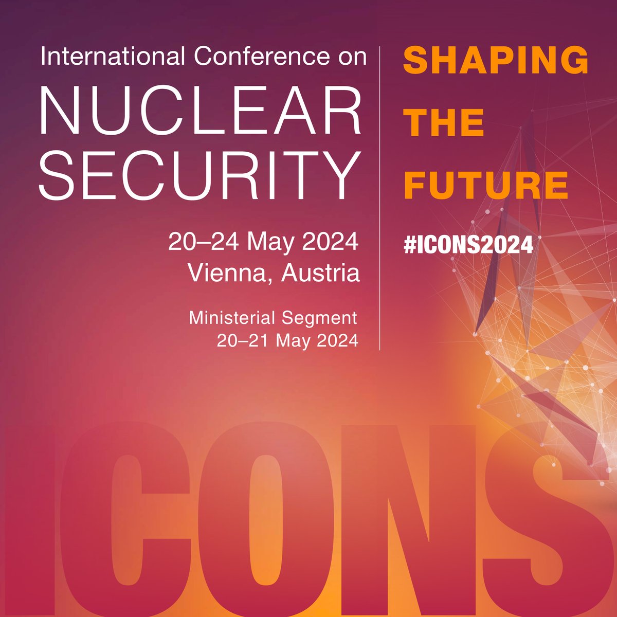Your expertise could help in #ShapingTheFuture of #NuclearSecurity @iaeaorg !
Register to attend by May 10: 👉atoms.iaea.org/48VDobh
#ICONS2024