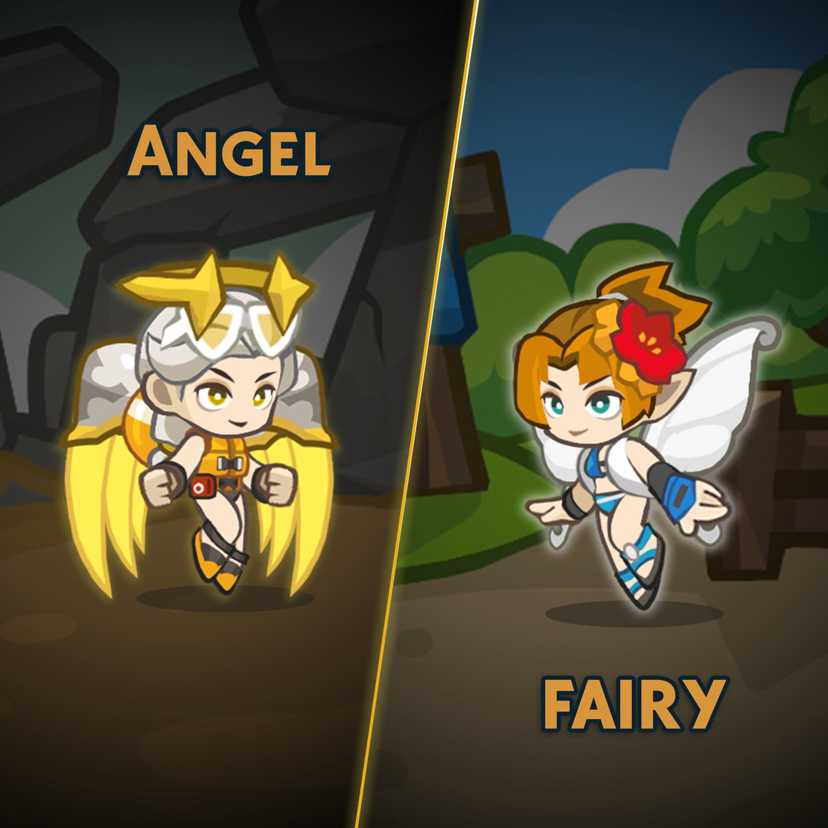 Angel or Fairy 🤪 #Faraland #RPGGaming #heroes