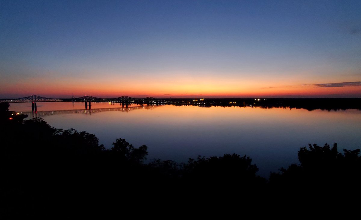 #MississippiRiver #Sunset #Natchez #Mississippi