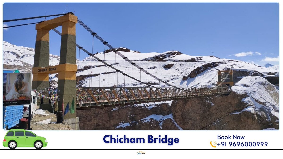 Need a ride to Chicham Bridge? Book a cab hassle-free! Experience the thrill of one of the world's highest bridges.
#chichambridge #bridge #highestbridge #bharattaxi #taxihire #taxiservice #cabservice #travel #touristattraction #tourism #himachal #himachalpradesh