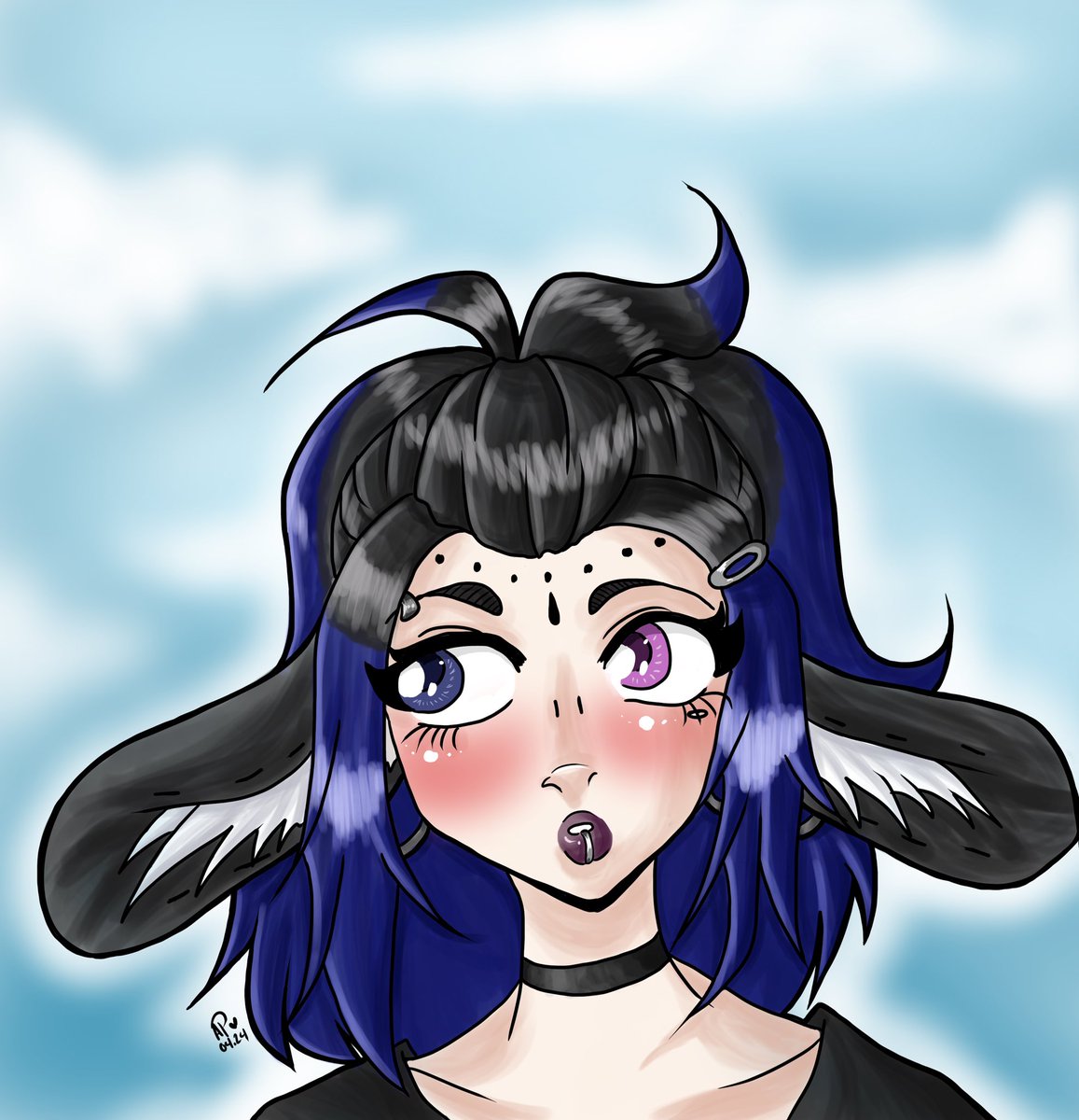 Finally finished this! Doodle of Thyme I decided to play around with a bit. Drawn digitally, coloured in Clip Studio Paint. 

#oc #rkgk #artistsontwitter #artmoots