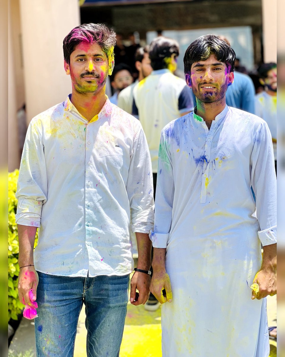 iAsadRahimoon's tweet photo. Holi: a symphony of colors, a celebration of unity.
.
Asad Hajiyani with The Vice President Of IMC Acts Society, Aftab Dahani (@aftab_dahanii).
.
#HoliCelebration #IMCIANS #IMCTMK https://t.co/snBwFRDOhF