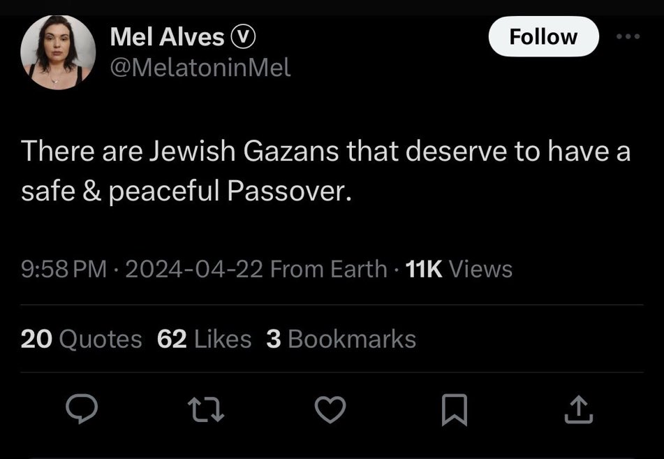 The only Jews left in Gaza are the ones being held hostage. They aren’t safe or in peace. The level of ignorance of these people is really something.