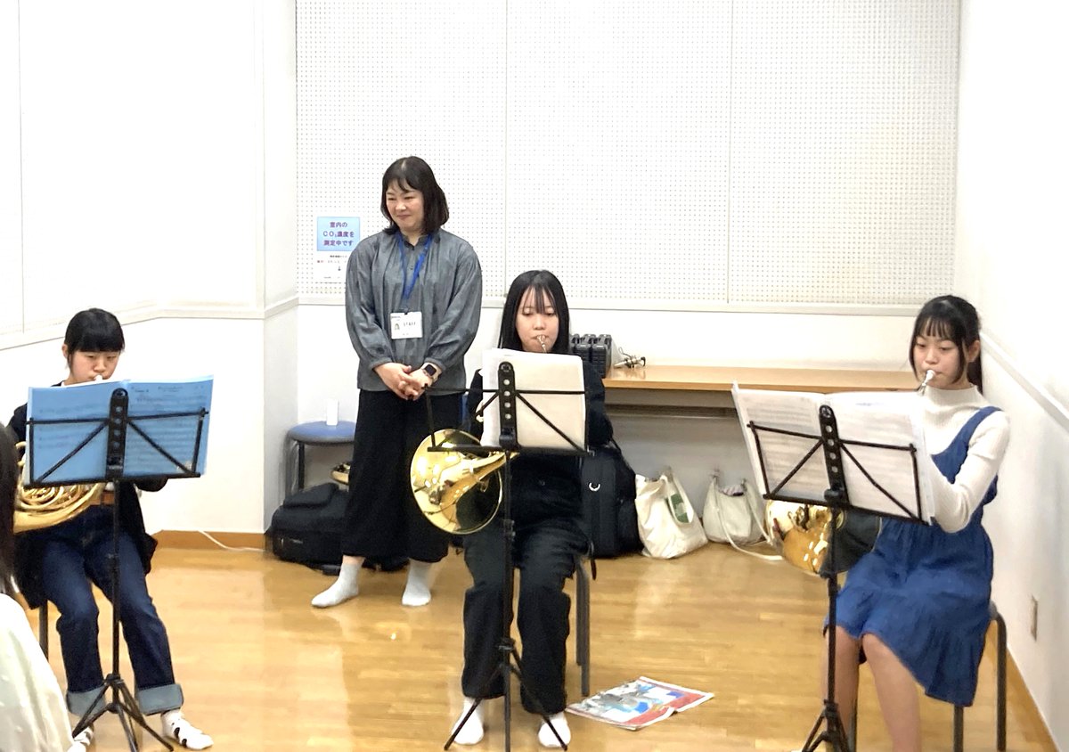 Kitakyusyu_JO's tweet photo. 先週行われた公開練習の様子をお伝えします‼️

今回は金管楽器のホルン、トランペット、トロンボーンとパーカッション🎵

月３回、日曜日に大手町練習場で練習しています💦

楽譜が読めなくても大丈夫🙆🏻‍♀️
楽器がなくても大丈夫🙆🏻

現在、団員募集しています😍

詳細はこちら
https://t.co/by154r6srZ https://t.co/cexz4rtlGv