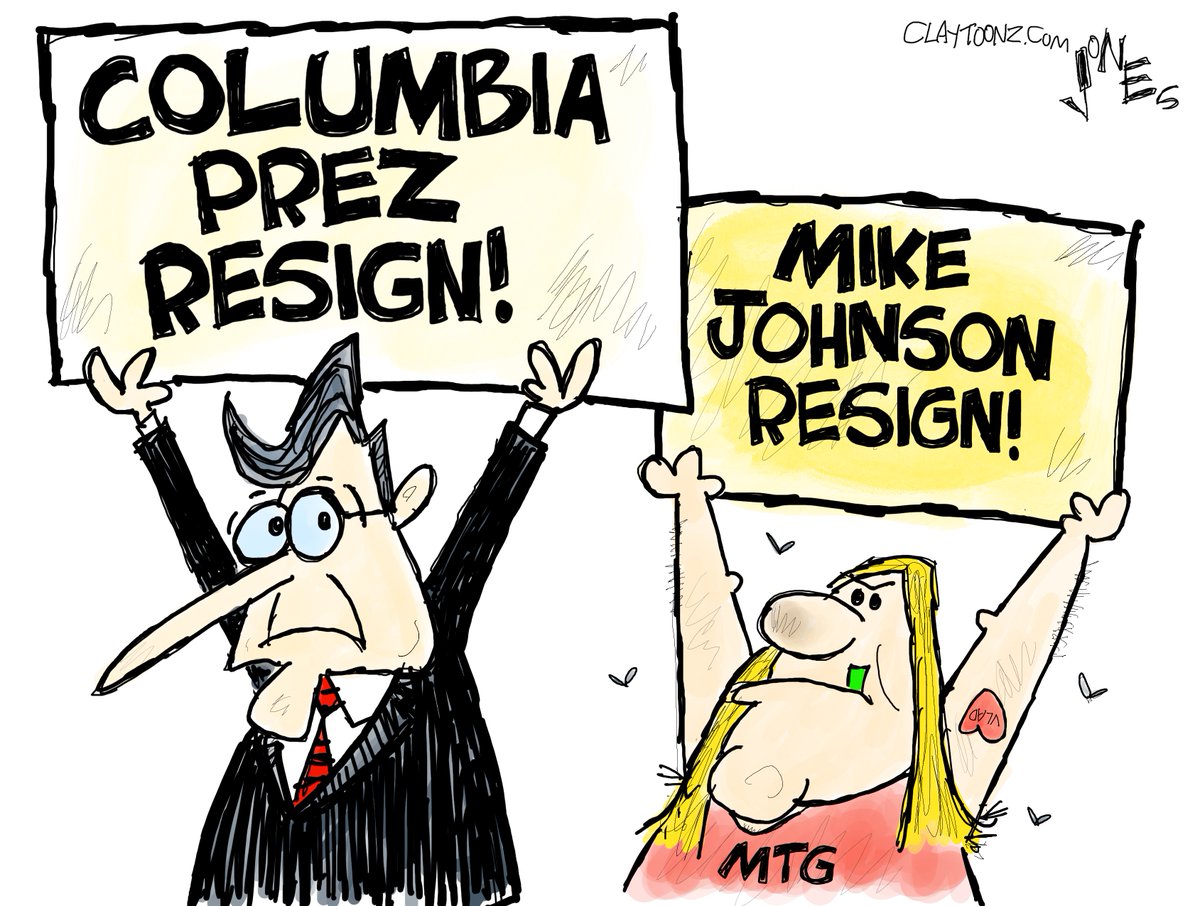 Both demands are ridiculous. #MikeJohnson #ColumbiaUniversity #MarjorieTaylorGreene #universityprotests