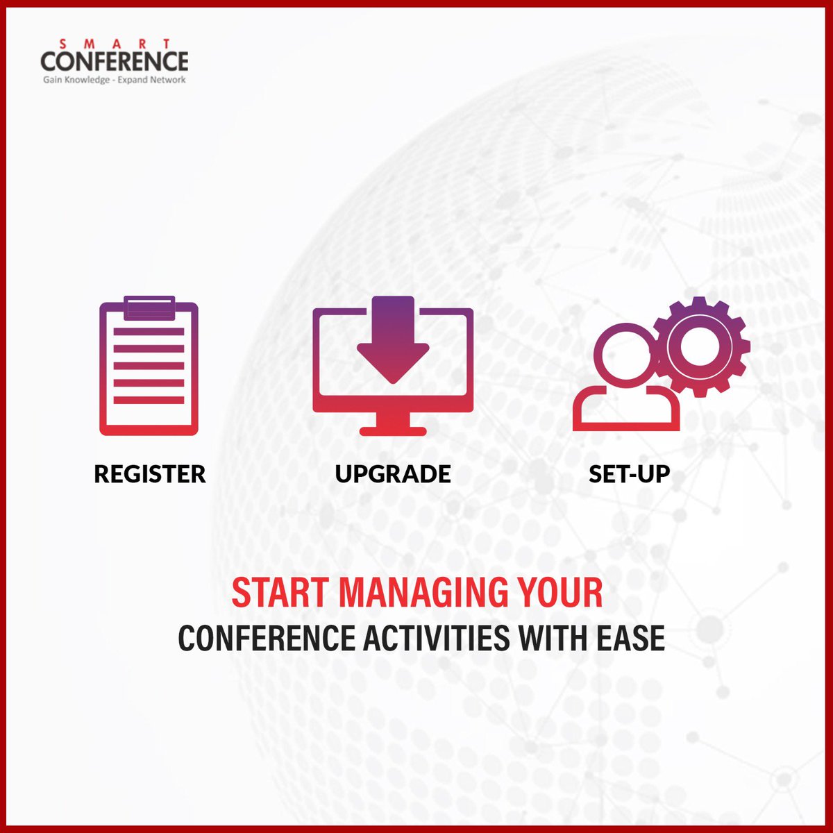Register your conference for free and start using our Conference Management System! 

Visit our website to know more: smartconference.in

#smartconferences #netwok #networkingevents #networkingconferences #businessesofindia #lucknow #india #registernow #conferencesetup