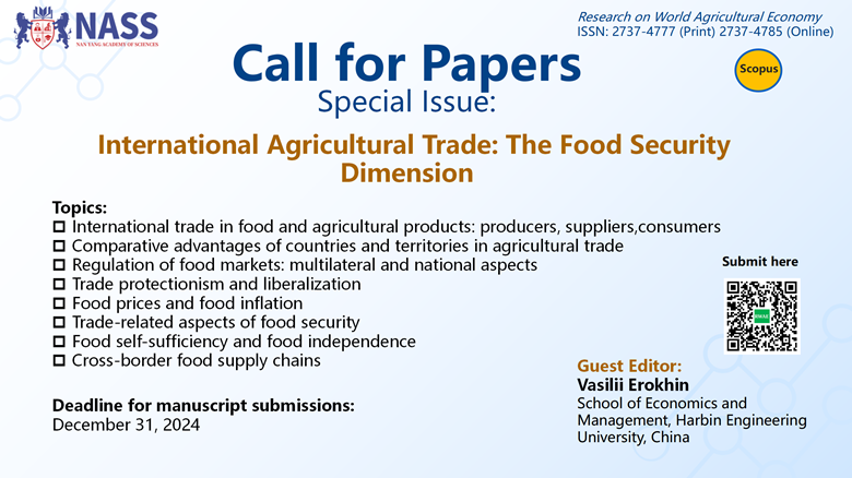 Research on World Agricultural Economy tweet media
