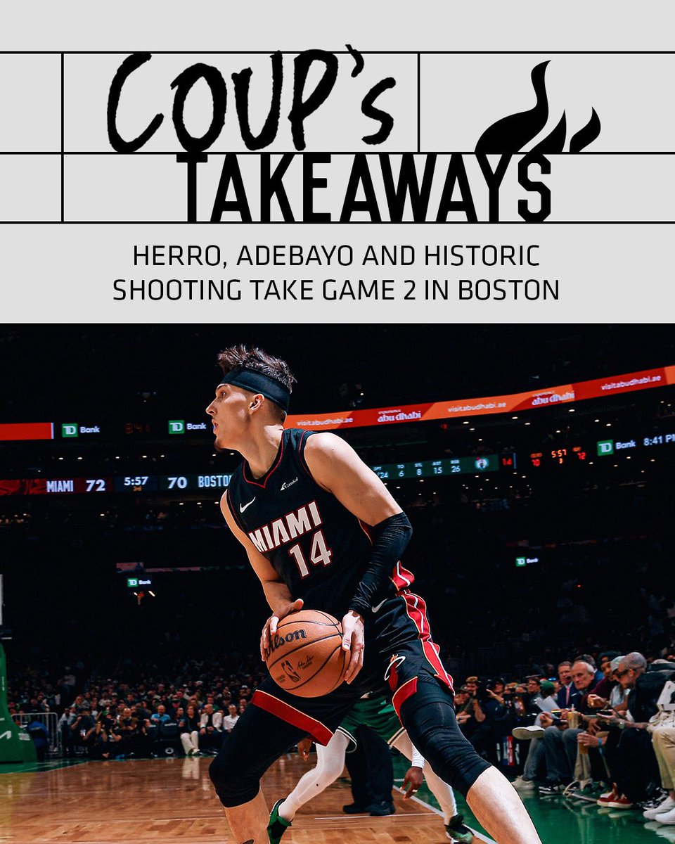 A historic shooting night from beyond the arc was the story of tonight’s game as we made over half of our threes & 5 different players hit 3 or more Read @CoupNBA’s takeaways from our Game 2 win in Boston - gohe.at/4ba08Fb