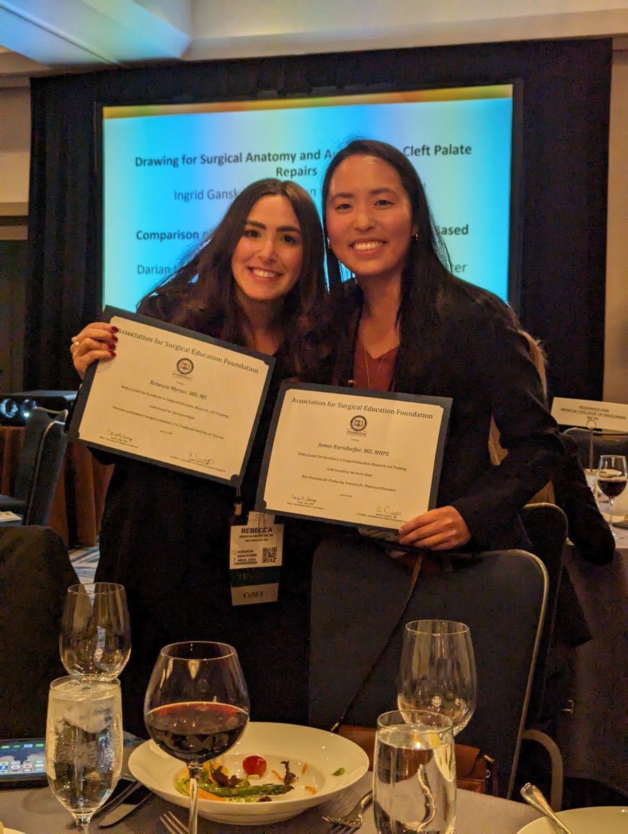 Excited to receive the CESERT Gold grant (my first!) from ASE for my master’s thesis project! Love seeing other @SurgEdFellows get funding for their work too💕 @md_moreci & (not pictured) @DHoaglandMD @StanfordSurgery @OHSUsurgery @uicdme #ASE2024 #SEW2024