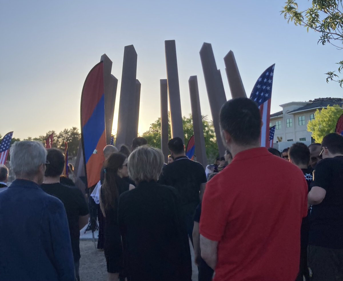 Today on Armenian Genocide Remembrance Day I spoke in recognition of the 109th anniversary of the genocide. #OnlyInDistrictOne is home to the largest diaspora of Armenians in Nevada and I will never stop seeking justice for the atrocities committed.
