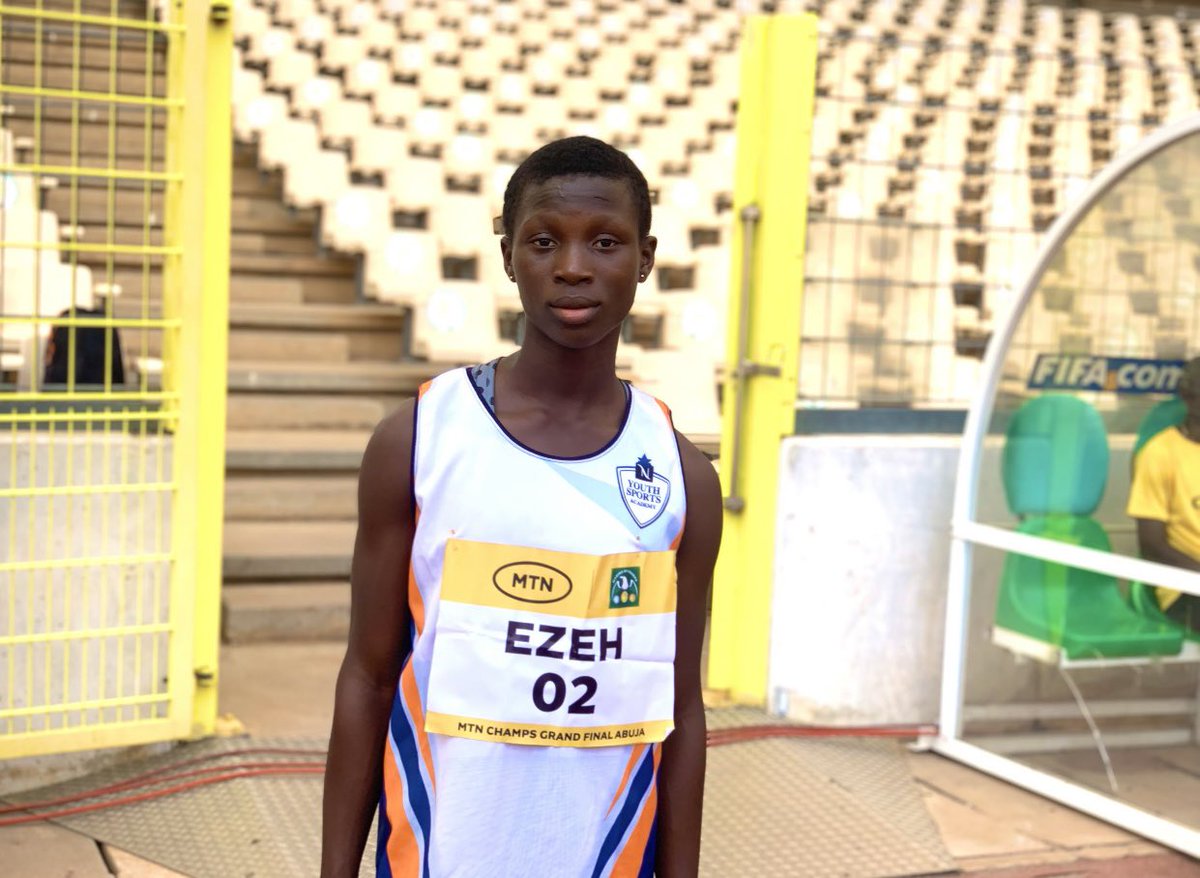 Our girls have displayed another outstanding performance at the MTN CHAMPS season 2. 

GIRLS 100m YOUTH:

1. Eze Adaeze Precious 
Heat: 12.36 1st postion 
Semi-Final: 12.34 1st postion (Personal Best) 
Final: 12.36 Gold 🥇

 #abuja #lagos #kano #nigeria #like #sport #Binance