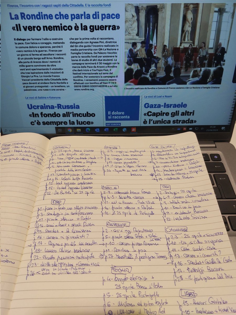 🖋#Pagine scelte per la #RassegnaStampa, la #BuonaNotizia di oggi sono le parole di pace dei ragazzi di <a href="/Rondine_Method/">Rondine Citadel of Peace</a>, la cittadella che mette uno accanto all'altro studenti di nazioni in guerra tra loro. Per tutte le altre notizie ci vediamo tra poco in diretta <a href="/SkyTG24/">Sky tg24</a>