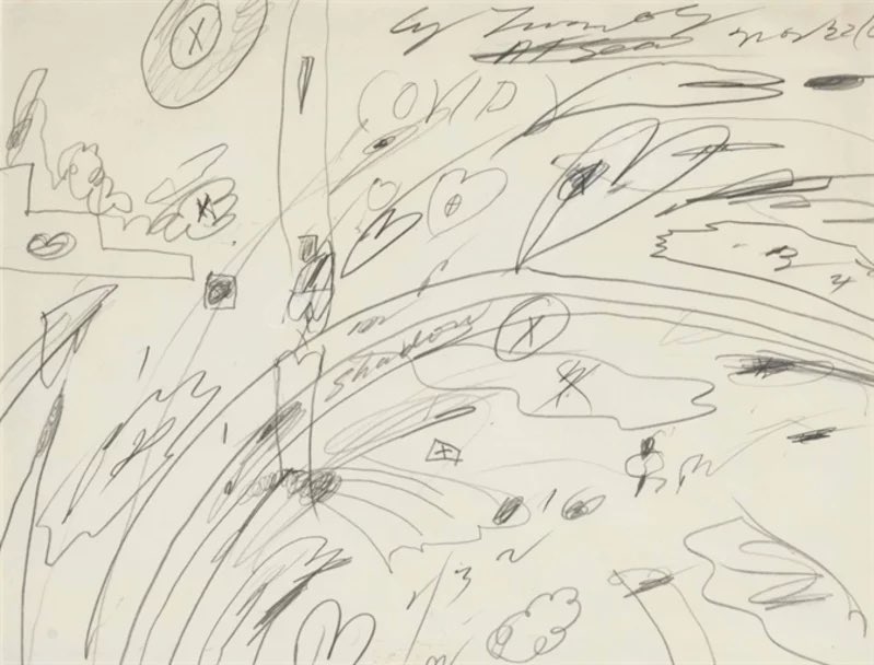 Cy Twombly Ovid at Sea 1960 #Twombly #Ovid #Sea #virtualCollection24