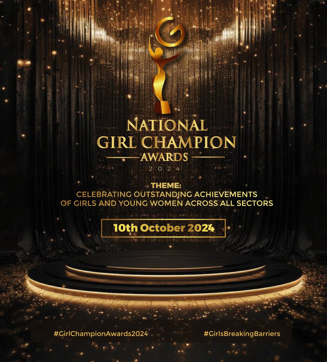 We are Bringing to you the National #GirlChampionAwards2024
This year we shall consider Girls from all Regions &shine a spotlight 

Lets celebrate Outstanding Achievements made by Girls & Young women to make a lasting impact
#GirlsBreakingBarriers @ahfugandacares @girlsalliance