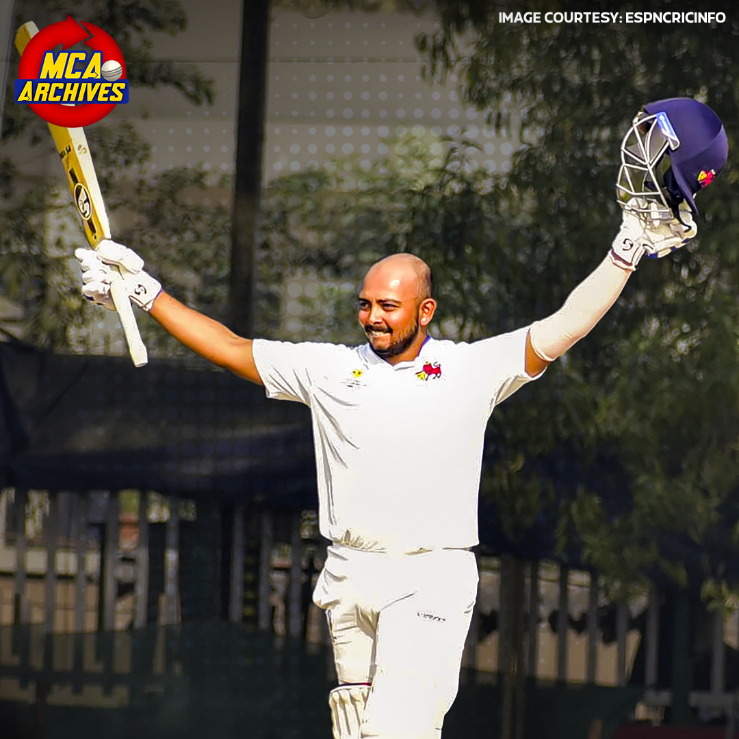 Recalling 𝙋𝙧𝙞𝙩𝙝𝙫𝙞 𝙎𝙝𝙖𝙬's fiery 𝙏𝙍𝙄𝙋𝙇𝙀 ton in the Ranji Trophy during the 2022/23 season 🔥 Can you recall the opponent team? 🤔 #MCA #MumbaiCricket #RanjiTrophy #BCCI | @PrithviShaw