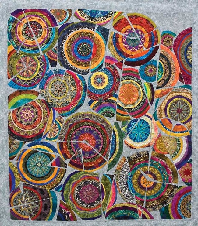 'Kaleidoscopic XXXIII Shards' Quilt by quilting artist Paula Nadelstern #WomensArt