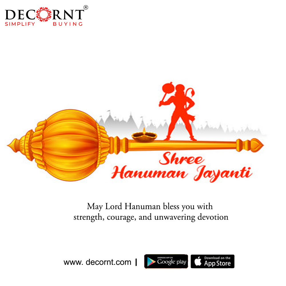 Decorntindia's tweet photo. May the Divine grace of lord Hanuman fill your life with joy and courage , Warm wishes on Hanuman Jayanti to all .....

#Lordhanuman #LordRama #Decornt #wishes #celebration #happiness #divine #heaven #blessings #maharashtrian https://t.co/NTVJEIwZIm