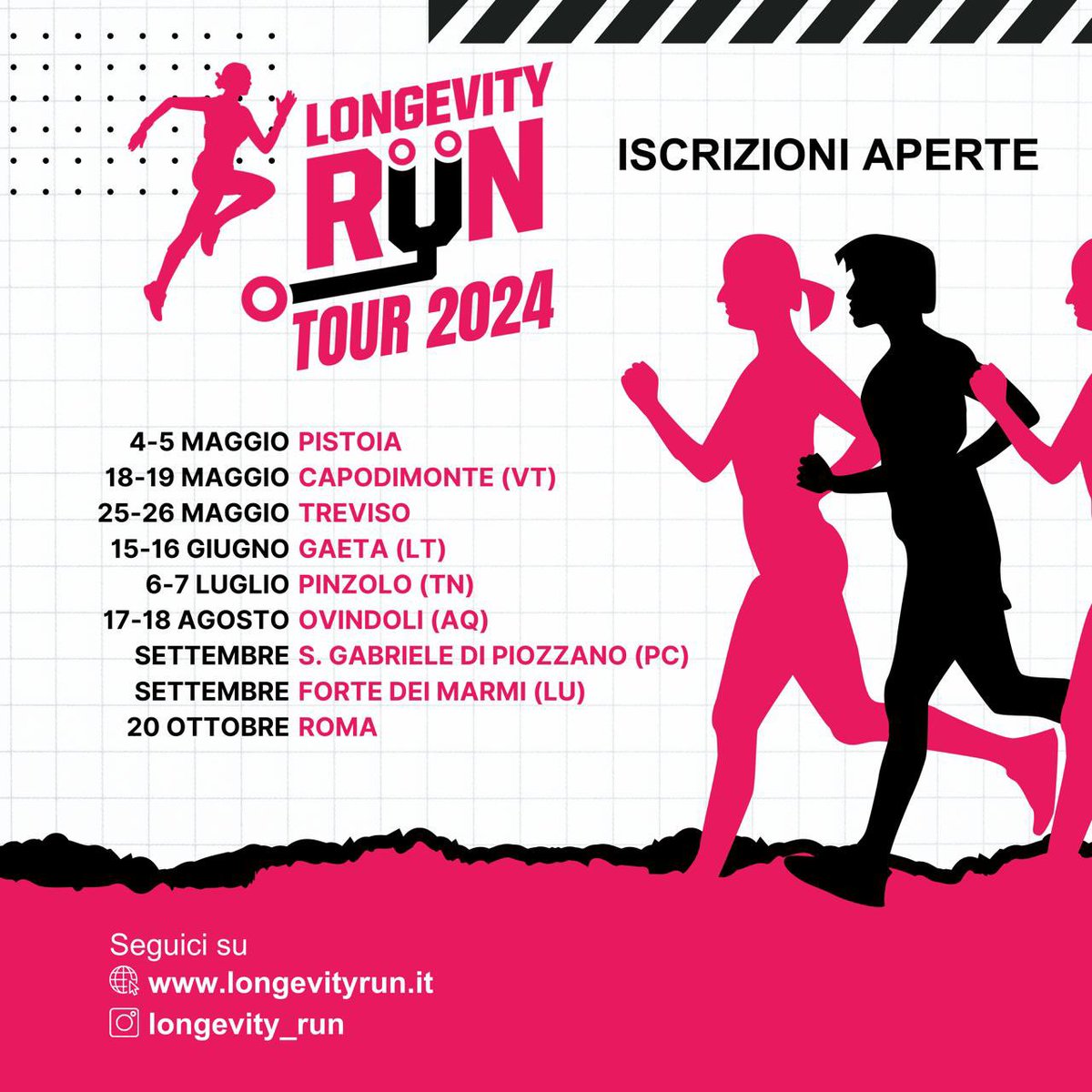 stecacMD's tweet photo. 🏃‍♀️☀️  Inizia il Longevity Run Tour 2024! Si parte da Pistoia (4-5 maggio), Capodimonte (18-19 maggio) e Treviso (25-26 maggio), iscriviti subito su https://t.co/Np7wxvXHo6
•
🗓️ Seguici sul nostro sito https://t.co/Np7wxvXHo6 e su instagram @longevity_run 
#LongevityRun https://t.co/t7UfQZ2JIN