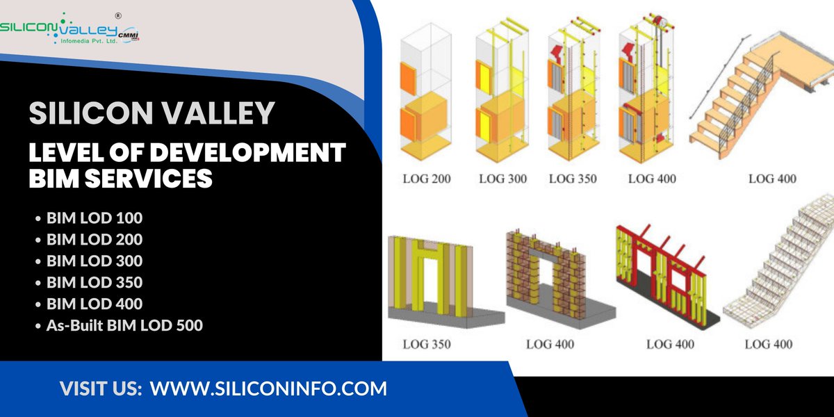 silicon_ltd's tweet image. Silicon Valley offers LOD Architecture Services and Level of Development BIM Services, covering LOD BIM 300, LOD BIM 400, and LOD BIM 500. #LevelOfDevelopment #BIMServices #BIMLevelOfDevelopment #LODBIM #BIMConsulting

🌐siliconinfo.com/building-infor…