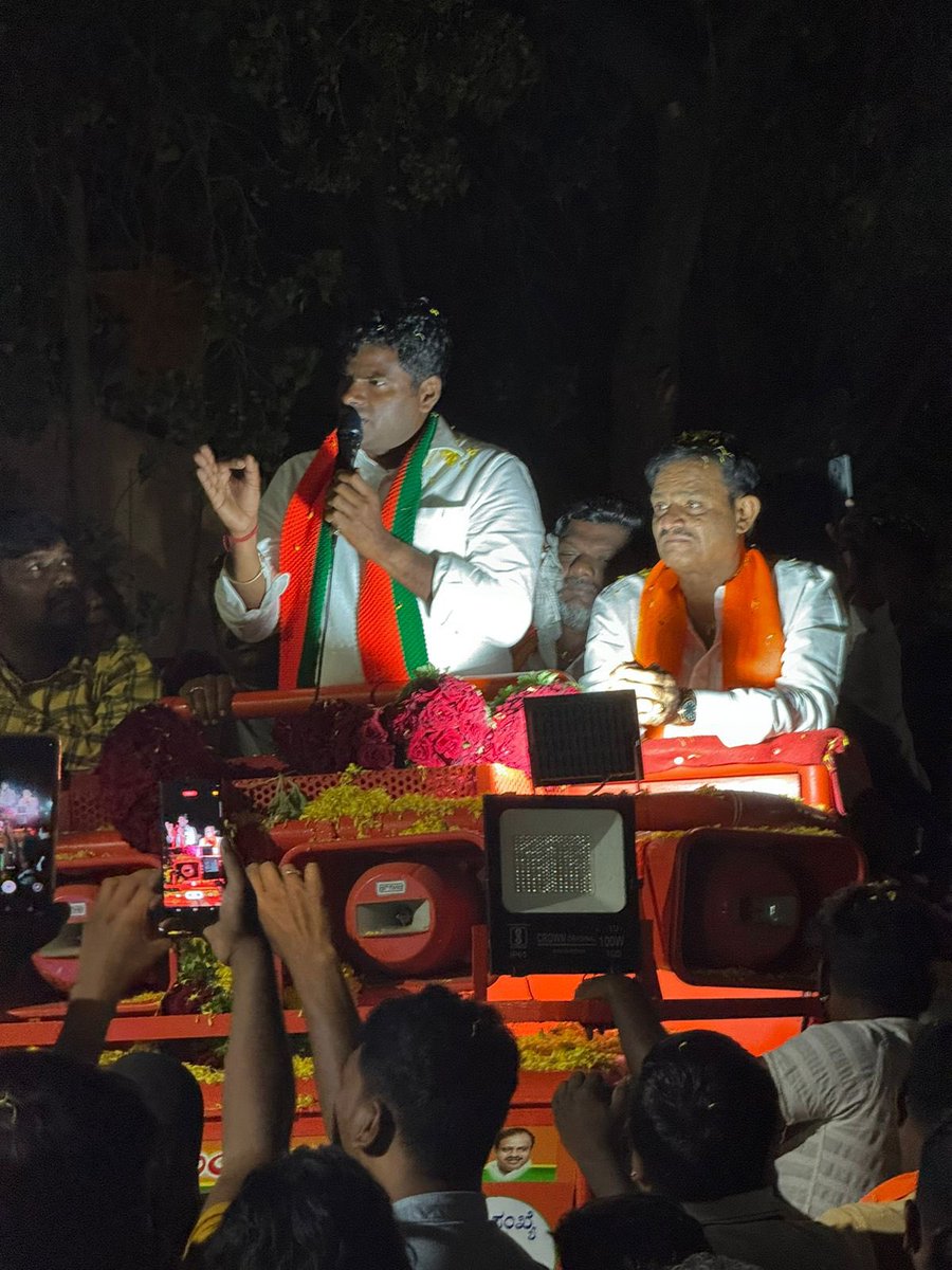 With overwhelming support from the people of Bengaluru Rural for our Hon PM Shri @narendramodi avl yesterday, campaigned for @BJP4Karnataka’s winning candidate Dr C.N. Manjunath avl. @BYVijayendra