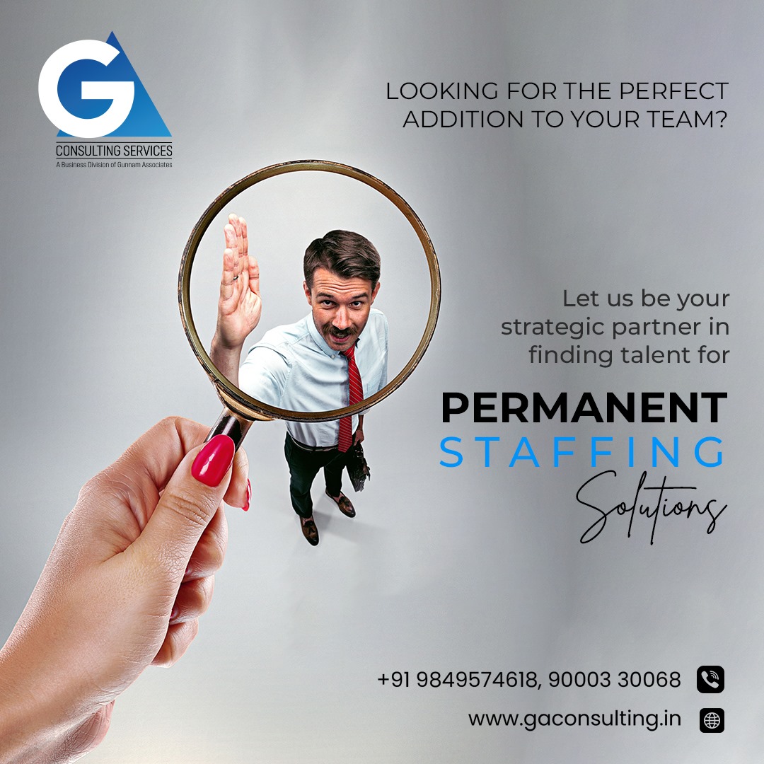 Say goodbye to staffing woes and hello to a brighter future with GA Consulting's Permanent Staffing Solutions! Contact us today! website: gaconsulting.in #gaconsulting #permanentstaffing #staffingsolutions #permanentplacement #jobhunt #permanentrole #careergrowth