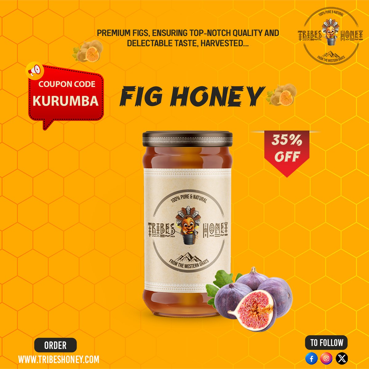 Indulge in Nature's Sweetness with FIG HONEY from Tribes Honey 🍯✨ 

#TribesHoney #FigHoney #OrderNow #NaturalGoodness