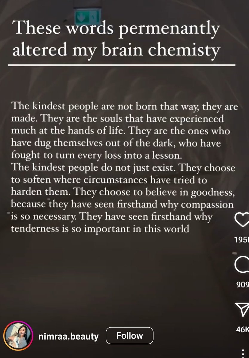 Bekionist's tweet photo. My partner sent me a reel about how kind people exist. Ive seen similar reels a lot but the fact that he sees that in me...i just keep rereading, how the person worded it is just... I dont know why i feel so seen but i do.. https://t.co/aR51euTf2L