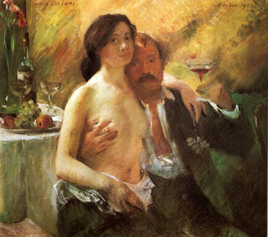 Self-Portrait with his Wife and a Glass of Champagne wikiart.org/en/lovis-corin…