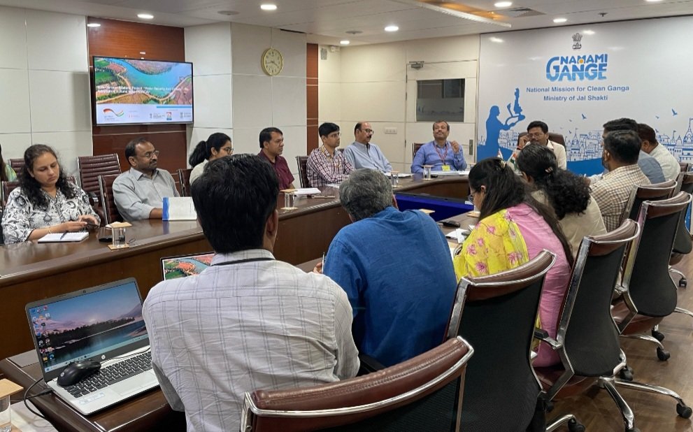 Namami Gange held a meeting with the GIZ team to formulate a strategy for the revival of small rivers of the country. I was also included in this meeting as a social representative and SPMG member. #namamigange