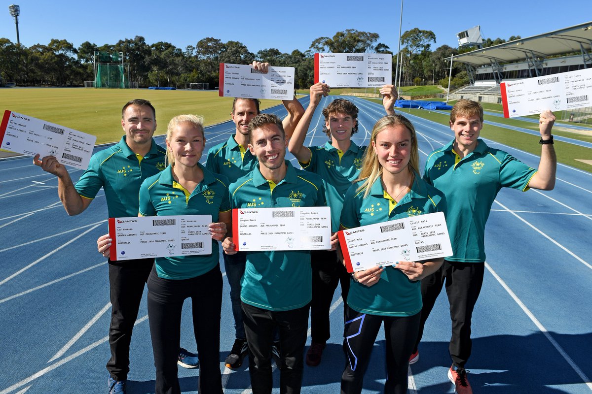 What a morning in Canberra 🎟️✈️ Australia's first eight Para-Athletics representatives were selected for the 2024 Paralympic Games in Paris! Talk about star power 💚💛 It's all starting to feel real 🇫🇷🥰🥖 #ThisIsAthletics #ImagineWhatWeCando #Paris2024