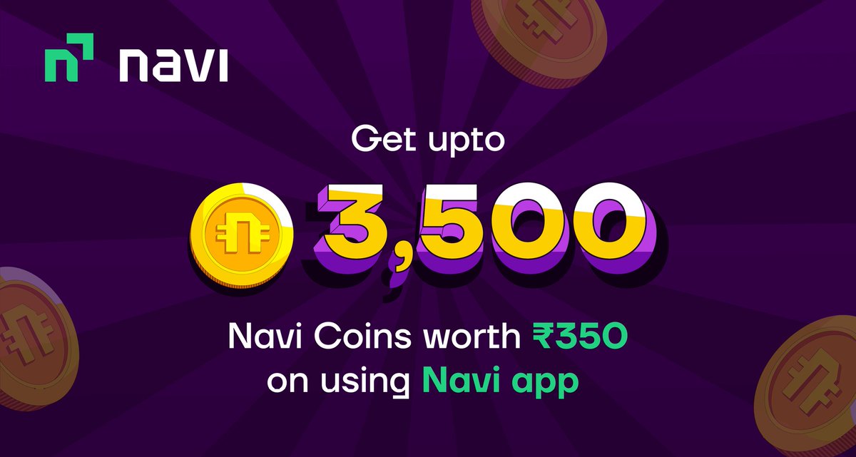 amitkumar1598's tweet image. How to earn rewards with Navi?
✅ Install Navi, use link below
✅ Buy Digital Gold of min. Rs.100 ➡️ win upto 1000 Navi coins worth ₹100 real cash
🤔 Why use Navi upi?
🟢 Earn for every payment
Download Now: g.navi.com/UubTJ