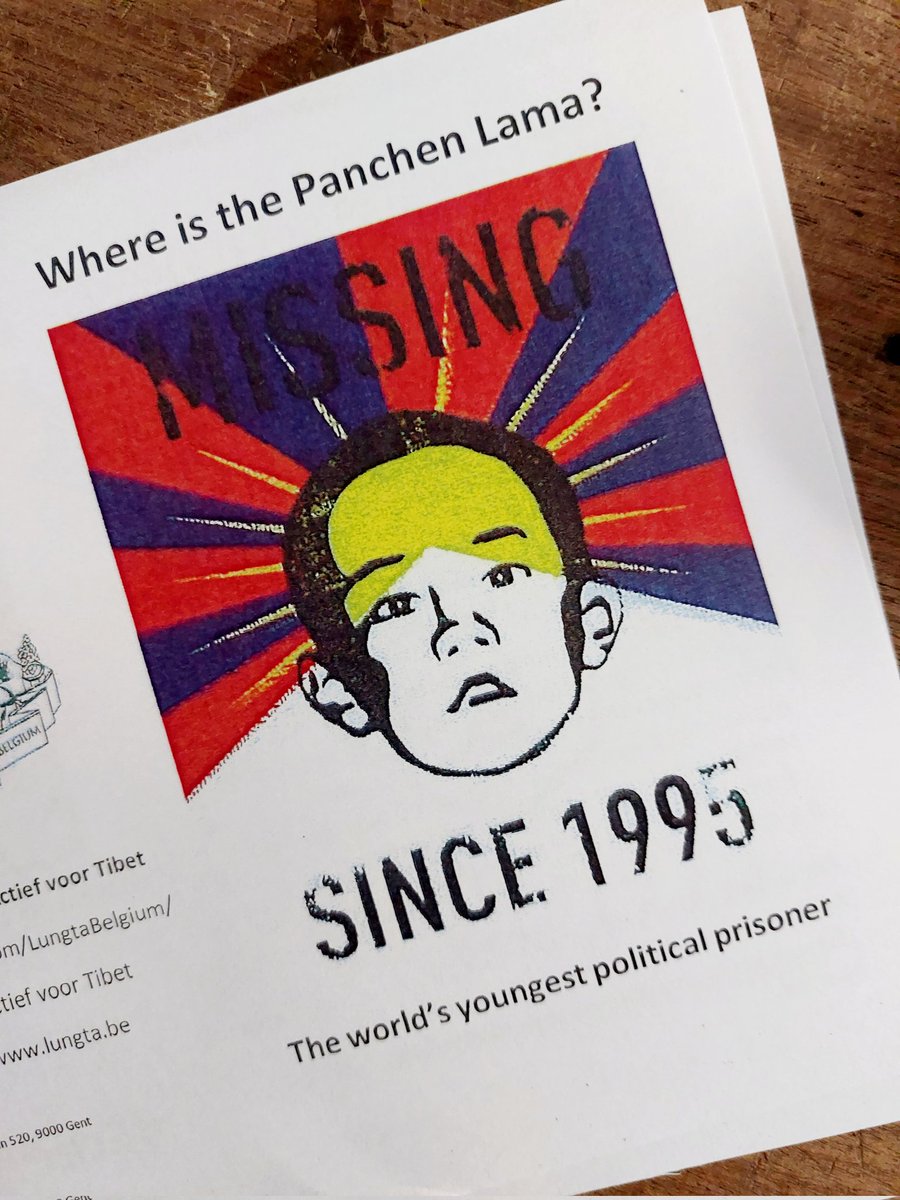 On April 25 we are commemorating the #PanchenLama's 35th birthday. Time to get ready! Join us in #Brussel in front of the Central Station at 3pm.  #FreePanchenLama #FreeTibet