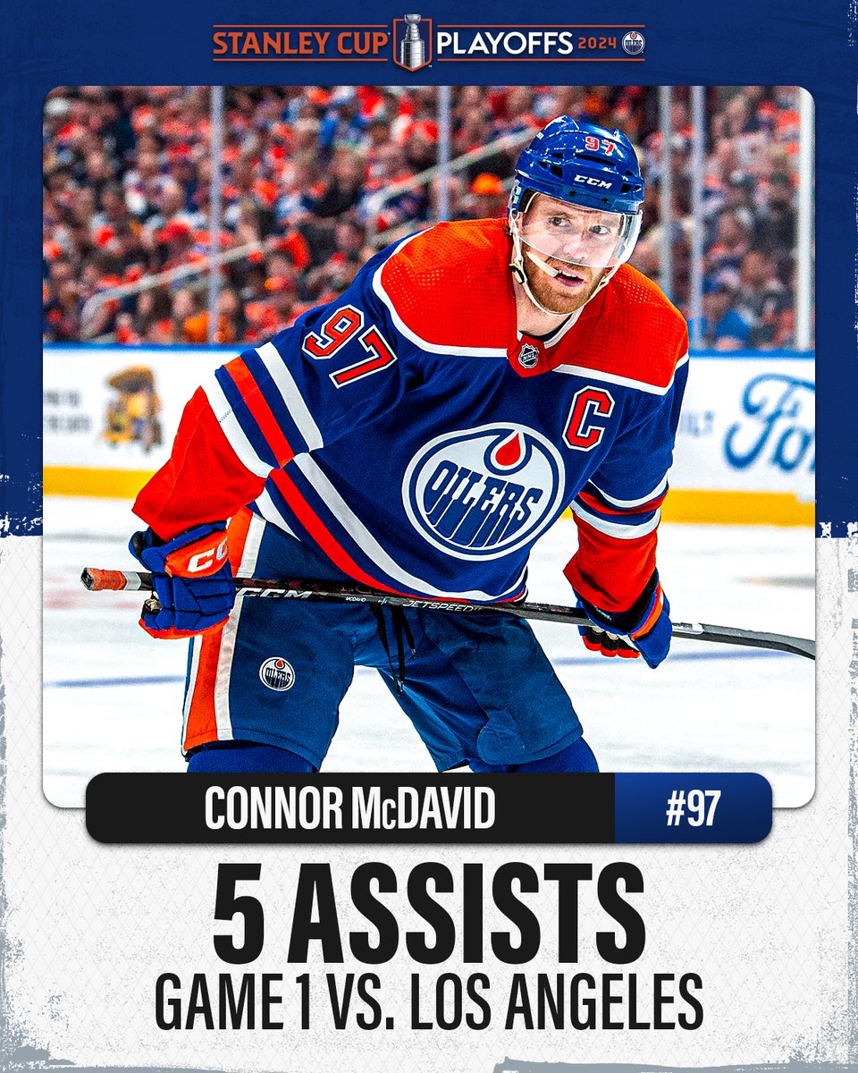 Connor McDavid (<a href="/cmcdavid97/">Connor McDavid</a>) now has 29 points in 14 career #StanleyCup Playoffs games against the Kings. 👀