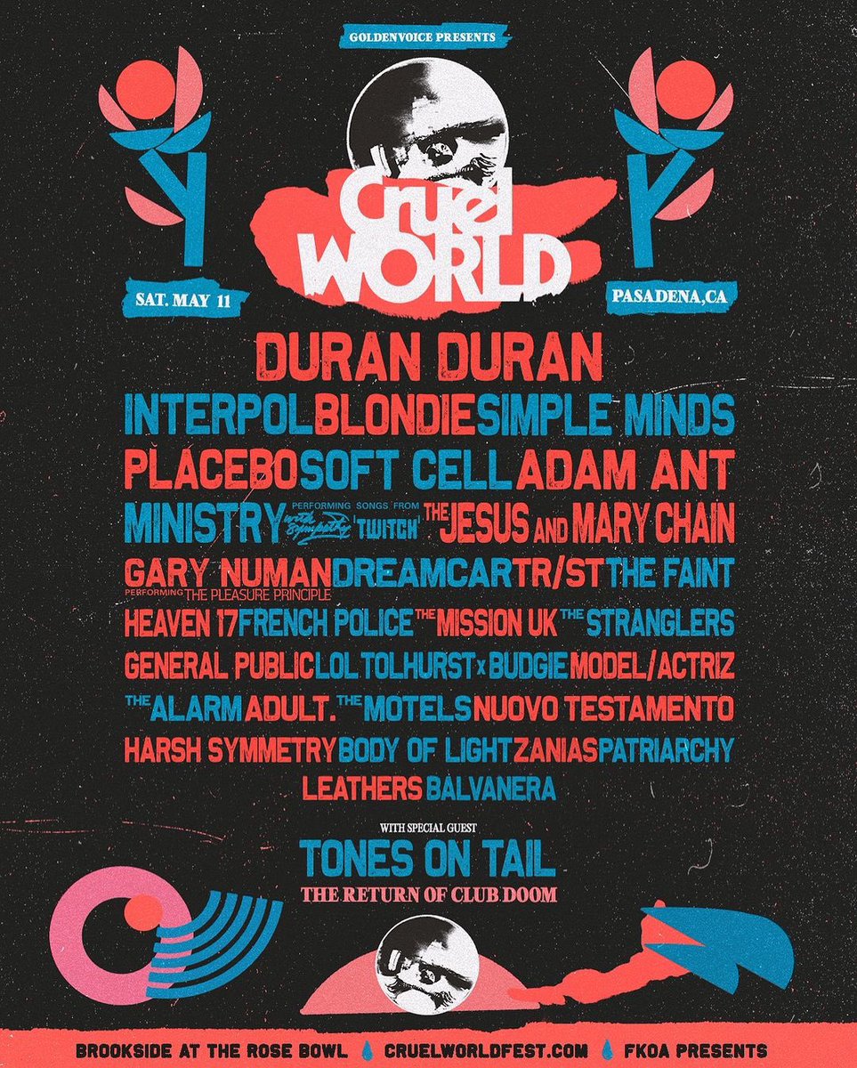 Al_Jourgensen's tweet photo. MINISTRY at CRUEL WORLD @cruelworldfest May 11, 2024 at Brookside at the Rose Bowl in Pasadena, CA! Performing songs from With Sympathy and Twitch!! 🎃👽🌹

#AlJourgensen #MinistryBand  #JohnBechdel #CesarSoto #PaulDAmour #RoyMayorga #MontePittman #Ministry #Twitch #WithSympathy https://t.co/18bPDaDQBi