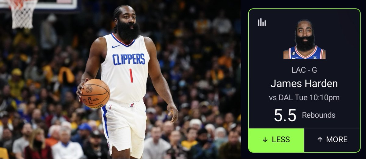 PonderingPicks's tweet photo. TOP REBOUNDS PROJECTION🔝
NBA Prop #1🏀

James Harden UNDER 5.5 Rebounds

He had 2 rebounds in game 1 and has hit this line in 4/4 games against the Mavs this season. He got 39 minutes in game 1 but he has also hit this line in the past 14/25 games with 35+ minutes. Even if Kawhi does not play, the rest of the Clippers are healthy and we have seen Harden average less rebounds in games with guys like Paul George despite playing more minutes in games without him.  Books are favoring this under with Pinnacle having this line at -165.

Repost & Like for full list😈