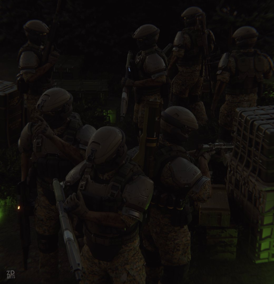 RealOscarMike's tweet photo. :// The Muster point.
UNSC Marines gather at a muster point before heading out into battle against the Covenant forces.
#UNSC #Halospotlight #MusterPoint #Marines #HaloInfinite #Marpat https://t.co/RKWqFhjdRR